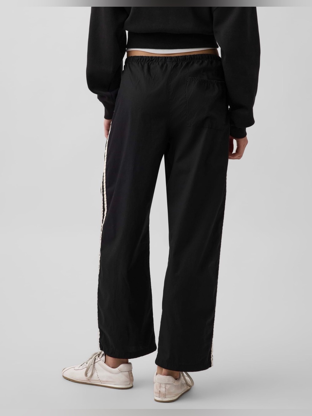 NWT! Organic cotton poplin relaxed easy stripe pants. Size XS. Sold out online! - Picture 4 of 9